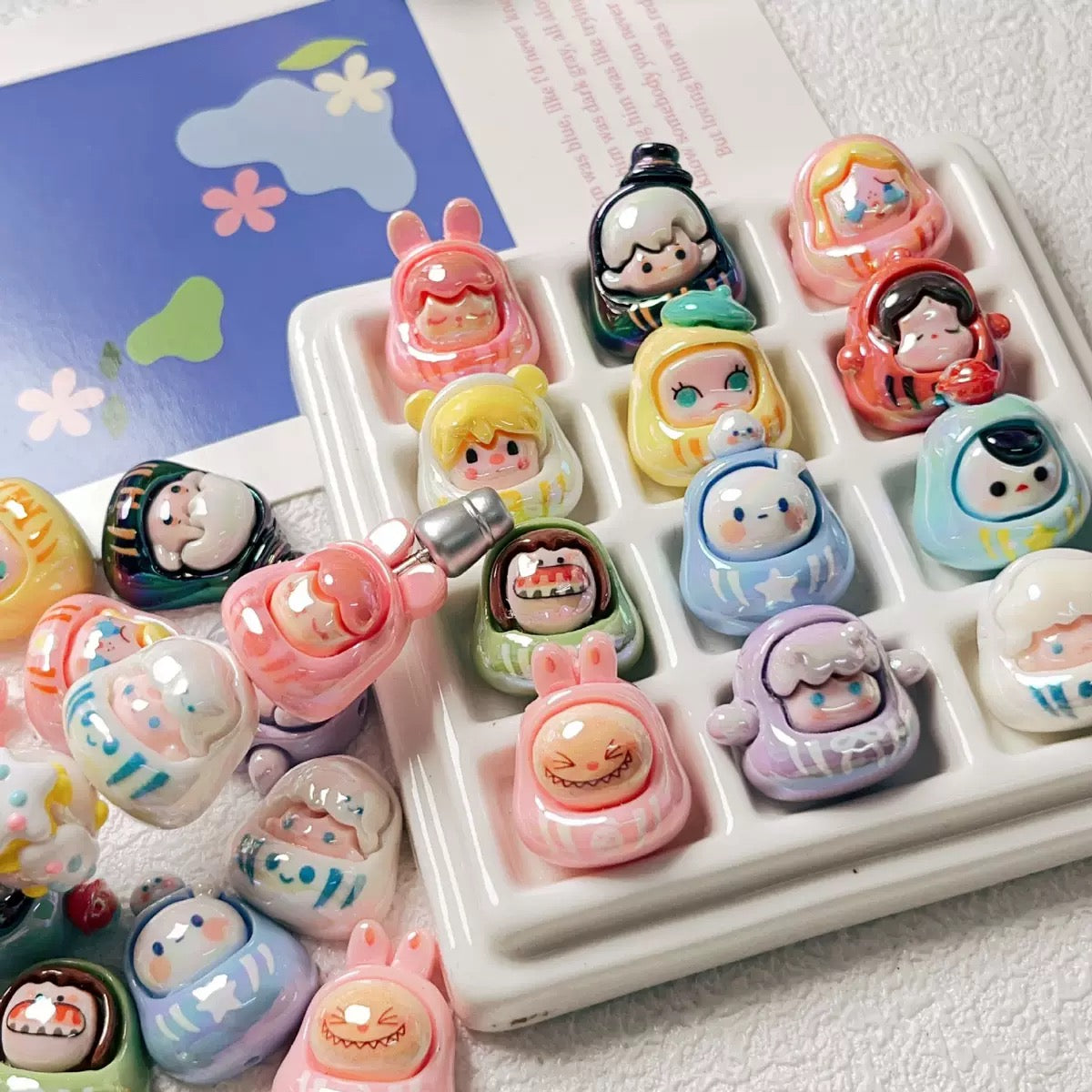 <π₯π₯NEWπ₯π₯> DIY Acrylic Beads Lucky Bags for Beadable Pen/Key Chain- Open in Live
