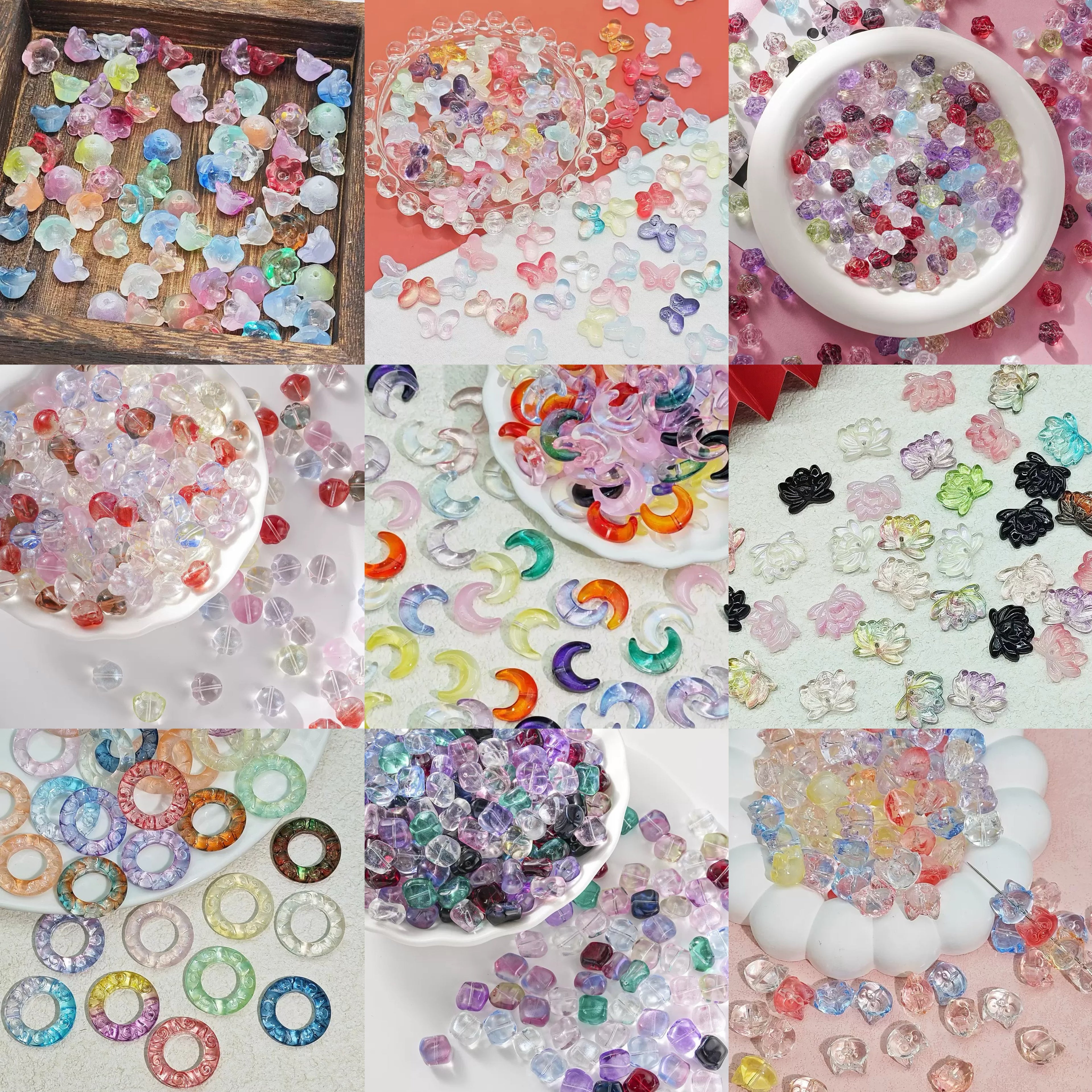 Special Shaped Glass Beads Lucky Bags-【 Open in Live】