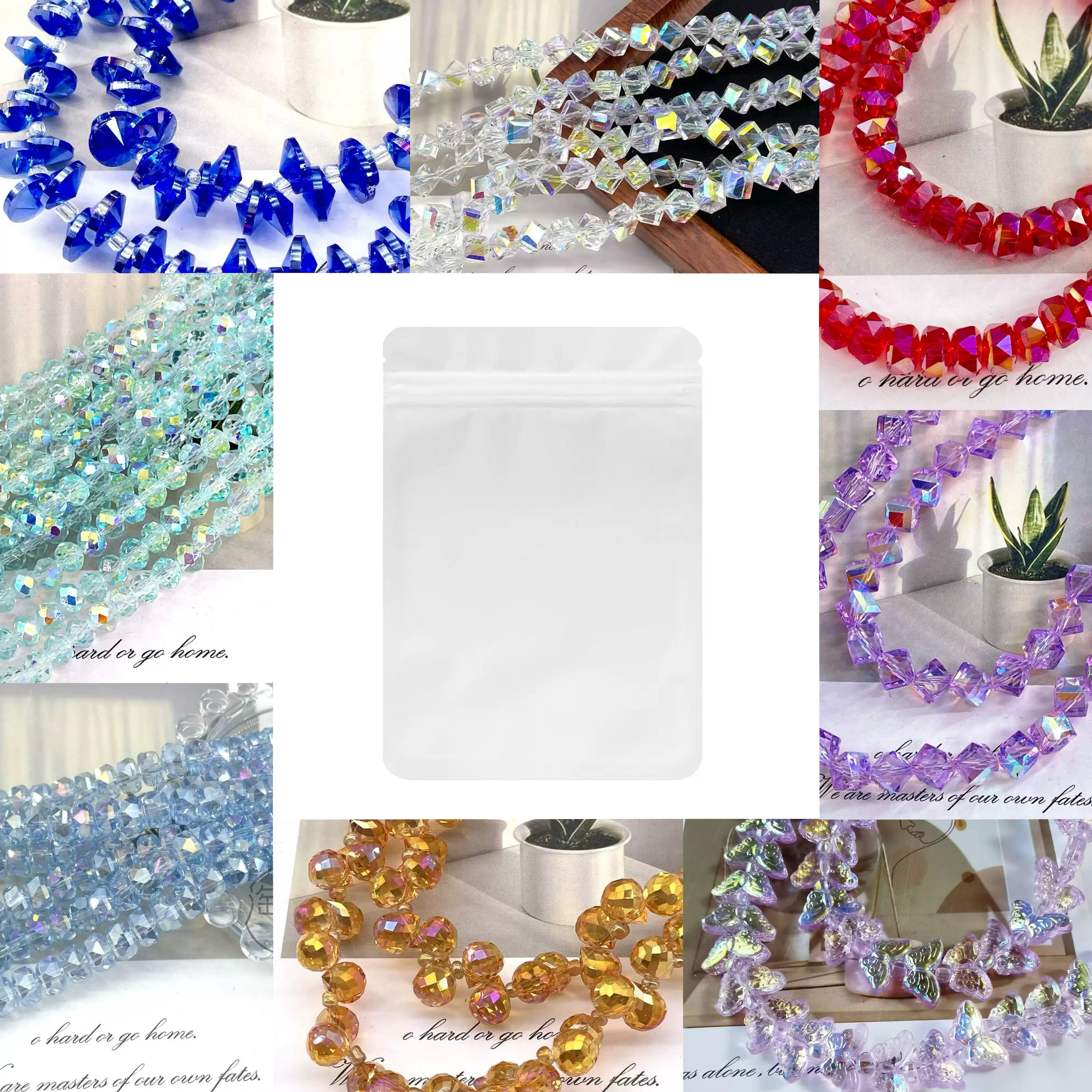 【NEW】Bling Glass Crystal Beads Bags- Open in Live
