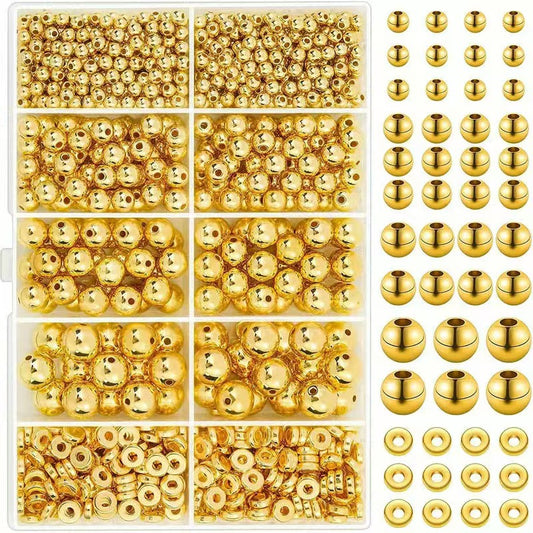 <B002> Handmade metal bead set | DIY | 1000 pieces